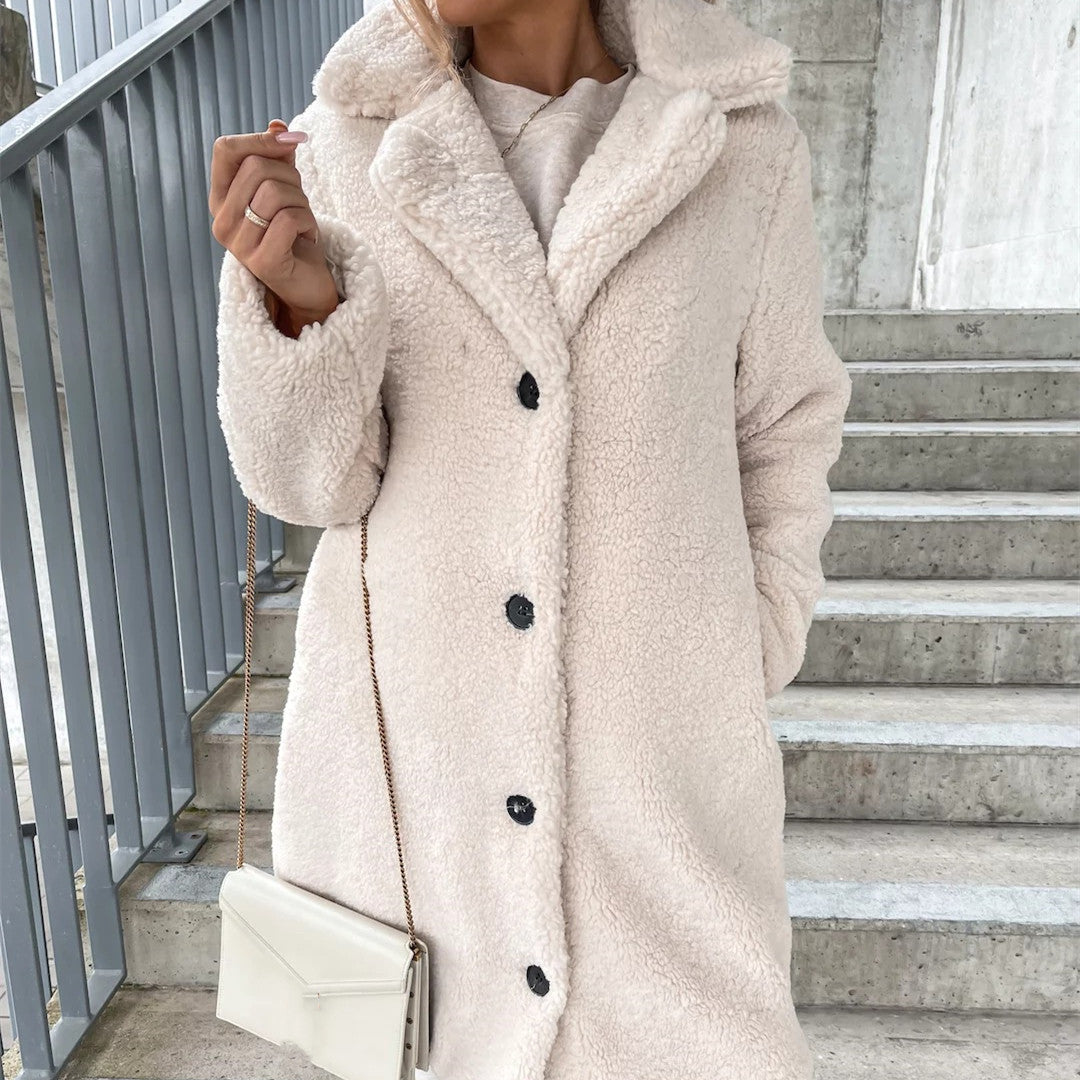 Teddy-Mantel Damen – Minimalistischer Style für den Winter