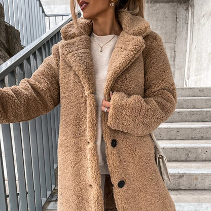 Teddy-Mantel Damen – Minimalistischer Style für den Winter