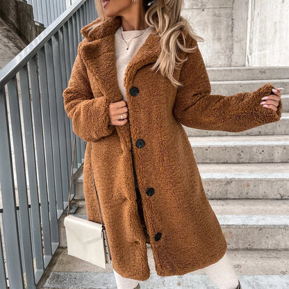 Teddy-Mantel Damen – Minimalistischer Style für den Winter